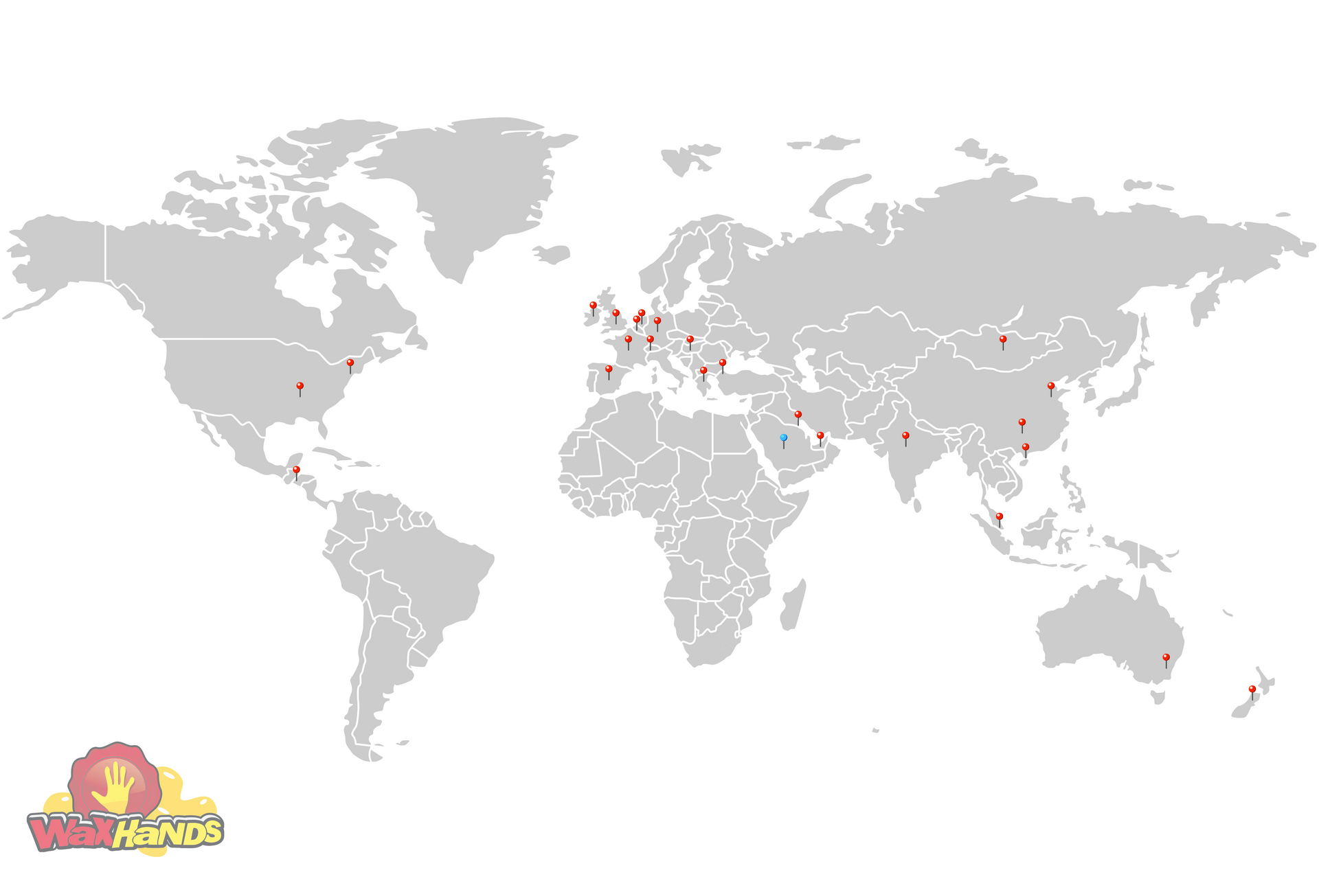 WaxHands worldwide locations