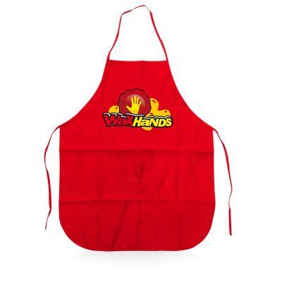 WaxHands apron in red